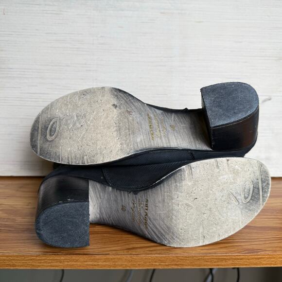 Ovye slouch cowboy boots with stud embellishments black suede womens size 40/9.5 - Picture 5 of 8